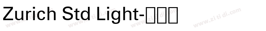 Zurich Std Light字体转换